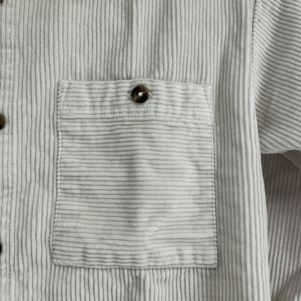 Hanna Andersson Boys Wide Wale Corduroy Dress Up Top Ivory US 6-7y - Picture 3 of 7